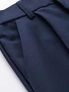 Unisex High School Uniform Trousers 100% Cotton Canvas Spring Autumn & Summer Styles Student Performance Formal Single Piece - Product Image 5