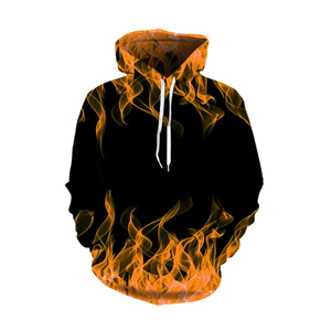 Sweat-shirts à capuche personnalisés avec logo, imprimés, en polyester/coton tricoté uni, coupe-vent, imperméables, respirants pour hommes - Product Image 2