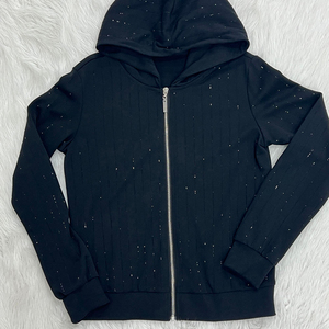 Ensemble de survêtement décontracté pour homme, hiver, deux pièces, sweat à capuche et pantalon de survêtement, orné de strass étincelants - Product Image 6