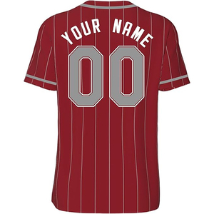 Maillot de baseball pour adultes, 100 % coton biologique, anti-bactérien, coupe ajustée/drop-in, service OEM, personnalisable, vente en gros, haute qualité, offre spéciale - Product Image 4