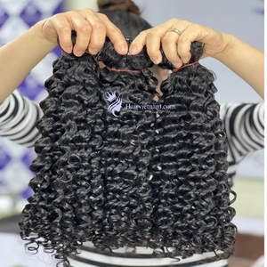 Burmese Curly todos los tamaños y todos los colores para mujeres 100% extensiones de cabello crudo en Vietnam - Product Image 2