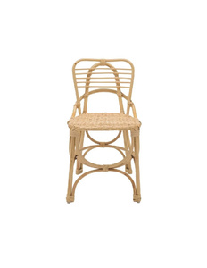 Silla mecedora para niños hecha de ratán natural. Silla mecedora con forma de caballo. - Product Image 4