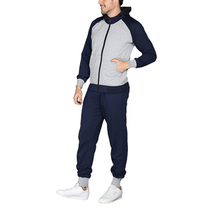 Survêtement de jogging décontracté pour homme, design personnalisé, à capuche, uni, léger, respirant, avec votre logo, 100 % coton, fermeture à cordon, 3D - Product Image 5