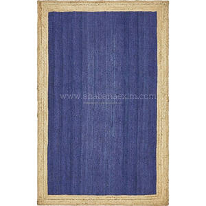 Nouvelle décoration d'intérieur tapis de jute de sol indien en gros tapis de salon en jute avec différents designs et couleurs tapis de jute - Product Image 4