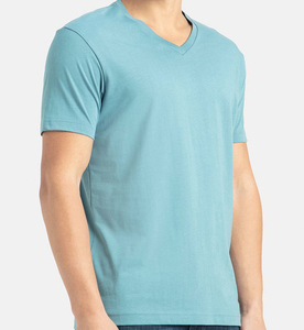 Camiseta Básica de Algodón Premium para Hombre, Corte Regular, Ligera, Manga Corta, Lisa, Informal, para Moda Urbana, OEM, ODM, Personalizada - Product Image 3