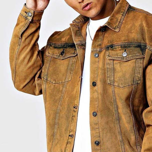 Meilleur fabricant, dernier design, veste en jean pour homme, couleur unie, dernière collection, veste en jean pour homme adulte - Product Image 3
