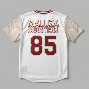 Camiseta de Béisbol Sublimada con Diseño Personalizado, Cierre de Botones, Tejido de Malla Transpirable, Impresión de Alta Densidad, Ropa Deportiva para Equipos - Product Image 3