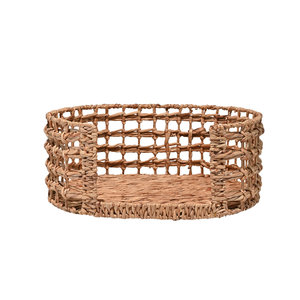 Eco Friendly Water Hyacinth Pet <b>Bed</b> Wholesale Woven Round Cat <b>Dog</b> Nest Basket Furniture Cheap Price Bulk Supplier Direct Sale - Product Image 2