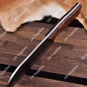 UA Supplies Couteau de chef serbe forgé sur mesure en acier inoxydable, 7 pouces, ambidextre, avec manche ergonomique en bois de rose - Product Image 5