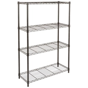 Basics Classic Pre-Assembled Desktop Indoor Heavy Duty Height Adjustable 5-Shelves Sliding Shelves <b>Rack</b> - Product Image 3