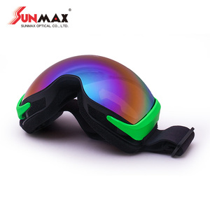 Masque de ski léger sans monture avec lentille sphérique interchangeable, anti-buée et protection UV - Product Image 2
