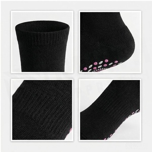 Crew <b>Socks</b> Solid Black Knitted Breathable Regular Fit for Adults Daily Casual Wear - Product Image 6