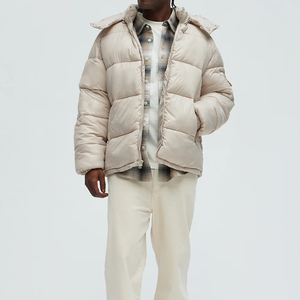 Men Puffer <b>Jacket</b> Lightweight Casual Winter Coat Quilted Padding Warm Comfortable Insulated Outerwear For Daily Activities OEM - Product Image 5