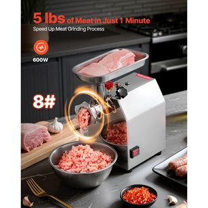 Tritacarne Elettrico Commerciale Manuale Industriale con 2 Lame in Acciaio Inox, 2 Piastre di Macinazione, Capacità 5 Libbre/min - Product Image 2