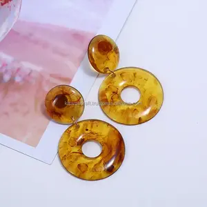 Trending Style Women's Designer Brand New Statement Resin <b>Drop</b> <b>Earrings</b> Wholesale Resin <b>Fashionable</b> Jewelry & Accessories - Product Image 1