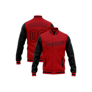 Custom Blue Varsity <b>Jacket</b> <b>Men</b> Sublimation Transfer Print Embroidery Team Name Number Front Back Design Casual Winter Breathable - Product Image 1