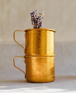 Tazas pequeñas y juegos de tazas, perfectos para té, café y agua caliente por la mañana. Vajilla compacta para uso en la comedor y uso diario, procedente de la India. - Product Image 6