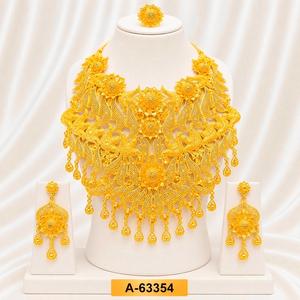 Collar Hecho a Mano con Baño de Oro de 24K, Aleación Ligera de 3mm, Diseño Vintage con Circonita Ovalada, Cadena para Mujer Africana - Product Image 2