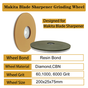 Meule diamantée à liaison résine CBN pour affûteuse horizontale à lame humide <span class=keywords><strong>Makita</strong></span> 98202 - Product Image 2