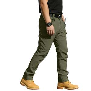 OEM Customized Men's Safety <b>Work</b> Pants Multi-Pockets Mechanic Cargo 100% Cotton Twill <b>Waterproof</b> Breathable Fluorescent - Product Image 1