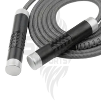 Cordon de saut en PVC léger, réglable en longueur, avec poignées en acier, métal, plastique et caoutchouc, de haute qualité, durable, professionnel, avec logo personnalisé