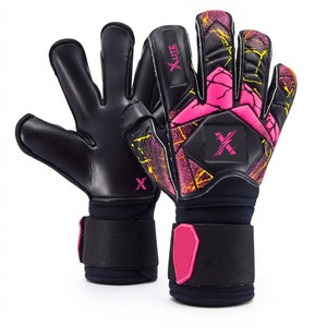 Factory Made Football Soccer Match Goalkeeper Training <b>Gloves</b> <b>Latex</b> Grip Palm With Wrist Strap For Men Youth Practice - Product Image 1