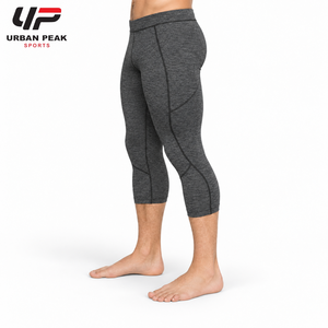 Lightweight <b>Men</b> Capri <b>Legging</b> Featuring Quick Dry Material Comfortable Waistband And Easy Movement <b>For</b> Daily Exercise - Product Image 4