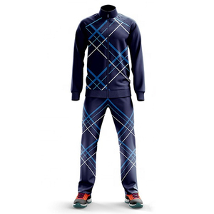Unisex Navy Blue Solid Tracksuit Full <b>Zip</b> <b>Hooded</b> Breathable Lightweight Fleece Winter Sporty Wear Side Pockets Loose Fit - Product Image 2