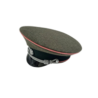 Casquette/Chapeau à visière allemande Heer de la Seconde Guerre mondiale, 100 % coton, réglable, respirant, unisexe, reproduction d'uniforme, vente en gros personnalisée, haute qualité
