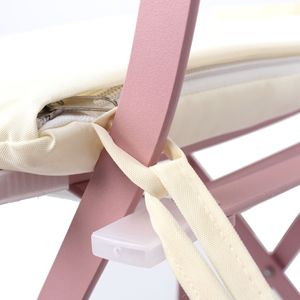 Set da 3 Pezzi in Metallo Rosa per Balcone o Patio: Tavolo e Sedie da Bistrot - Product Image 3