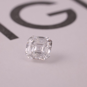 เพชรเม็ดเดี่ยว 0.60 กะรัต สี E ความสะอาดระดับ IF รูปทรง Asscher เพชรเพาะเลี้ยงสังเคราะห์ CVD ผ่านการทดสอบโดย IGI เหมาะสำหรับเครื่องประดับชั้นดี ขายส่ง B2B - Product Image 1