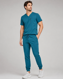 Summer Nursing Hospital <b>Scrubs</b> Latest Design OEM ODM Polyester Spandex Nurse Uniforms <b>Scrub</b> <b>Sets</b> - Product Image 5