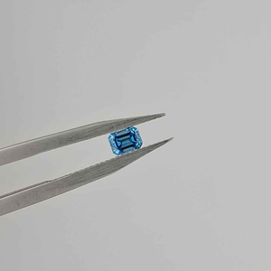 Saphir bleu taille émeraude tendance, pierre précieuse synthétique de laboratoire de 2 carats, provenant directement du fabricant - Product Image 4