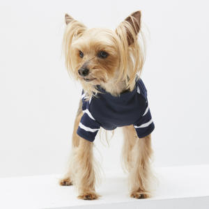 ODM Taiwan Classic Striped Polyester Cotton Lightweight Washable Spring Pet Clothing <b>with</b> Pocket - Product Image 2