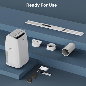 Aire Acondicionado Portátil, Motores Dobles, 14,000 BTU ASHRAE, 10000 BTU SACC, Enfría hasta 450 Pies Cuadrados, con Kit de Ventana para Fácil Instalación - Product Image 3