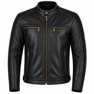 LAZIB SPORTS Unisex Winter Motorcycle Jacket Natural Cowhide Leather Breathable Quick Dry Ventilation Biker Touring Racing - Product Image 1