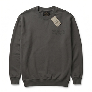 เสื้อสเวตเชิ้ตผู้ชายทรงปกติ คอกลม ผ้าฝ้ายฟลีซ 440 กรัม ถักทอสำหรับฤดูหนาว ขายส่ง ปักโลโก้ สวมหัว สไตล์ลำลอง - Product Image 1
