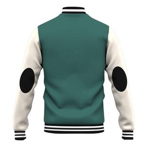 Vestes Letterman Varsity en laine pour hommes, vestes d'étudiants chaudes et durables, coupe-vent, col Henry, fermeture éclair avec logo personnalisé, saison printanière - Product Image 4