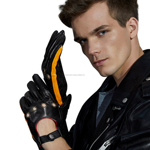 Gants de conduite en cuir de haute qualité, gants de course personnalisés, cuir de vachette souple, style respirant, prix d'usine - Product Image 4