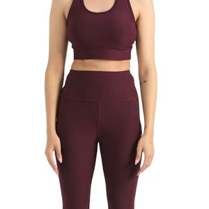 Nuevo diseño unisex ligero transpirable de talla grande conjuntos de yoga precio de fábrica moda gimnasio fitness patrón sólido cintura - Product Image 3