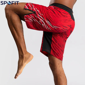 Premium MMA <b>Shorts</b> <b>Elastic</b> <b>Waist</b> Printed Design Breathable 100% Polyester Fabric OEM Manufacturing Made in Pakistan - Product Image 5