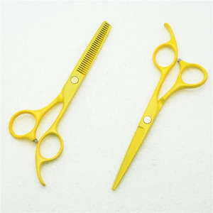 El set incluye un tijeras de corte recto y un tijeras de entresacar y texturizar, lo que lo convierte en adecuado para un corte de cabello completo. - Product Image 5