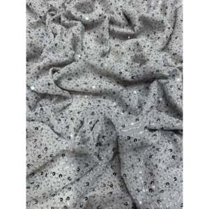 Hermoso Vestido de Noche, Sari con Bordado de Lentejuelas Dobles para Fiestas - Product Image 3