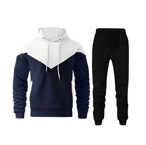 Conjunto de Sudadera con Capucha y Pantalones Deportivos de Punto Multicolor para Hombre, Tallas Grandes, Diseño Personalizado, Transpirable, Ecológico, Informal de Invierno - Product Image 5