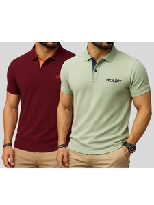 Camiseta Polo Safaa Premium Sap Matti Pique - Polo de Alta Calidad 100% Algodón Transpirable para Uniforme Corporativo Masculino - Product Image 4