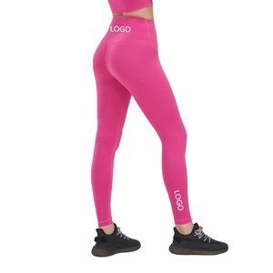 Venta al por mayor de mallas de alta calidad de talla grande de cuatro vías estiramiento fitness entrenamiento gimnasio leggings para mujeres scrunch Butt yoga Leggings - Product Image 3
