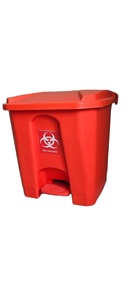 KC Green GR-813 36L <b>Plastic</b> Medical Foot Pedal Waste <b>Bin</b> Eco-Friendly Rectangular Pressing Type for Hospital Kitchen Hotel - Product Image 2