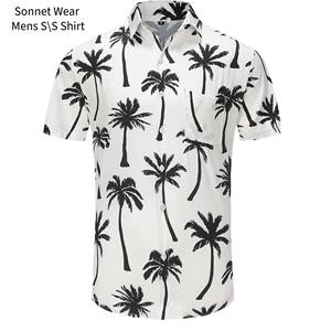 Chemise à manches courtes boutonnée pour homme, style plage - Product Image 4