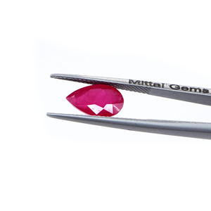 Rubis naturels de Bangkok, formes poire calibrées 10x15mm, pierres précieuses de rubis naturelles facettées en vrac pour la fabrication de bijoux, prêtes à l'emploi - Product Image 2