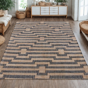 พรมวิ่งปอกระเจาเส้นใยธรรมชาติทอมือถักแบบดั้งเดิมเหมาะสำหรับร้านบูติก - Product Image 4